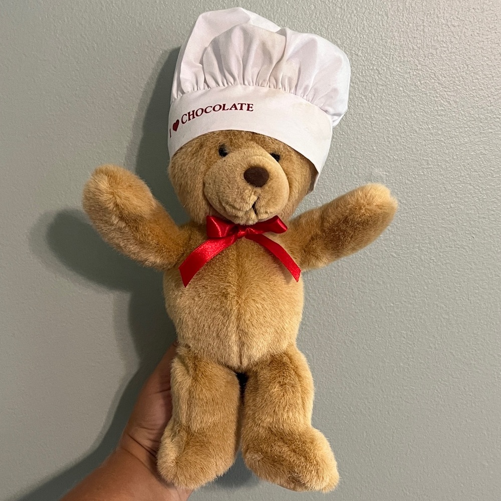 GUND Cuddly Chef Teddy Bear with Red Bow